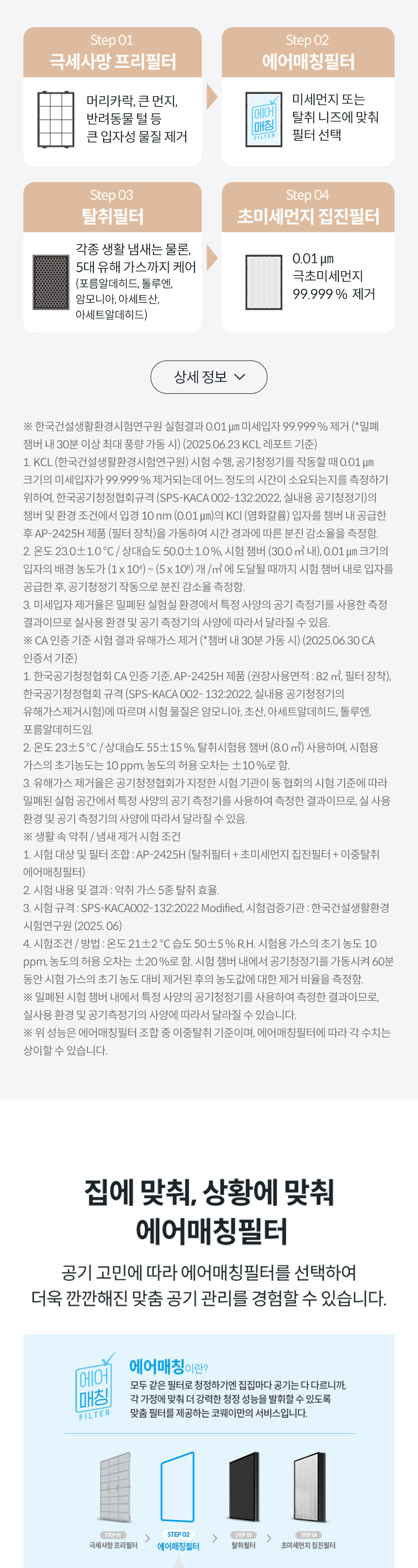 AP-2425H_코웨이 스퀘어핏 공기청정기_2번째 상세정보 코웨이 AP-2425H 코웨이 스퀘어핏 공기청정기 상세이미지 3