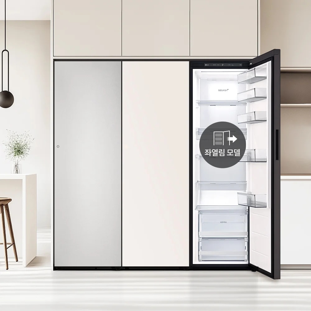 LG전자 y324sv7s LG 컨버터블 패키지 오브제컬렉션 Fit & Max (냉동전용고, 좌열림) 제품 이미지