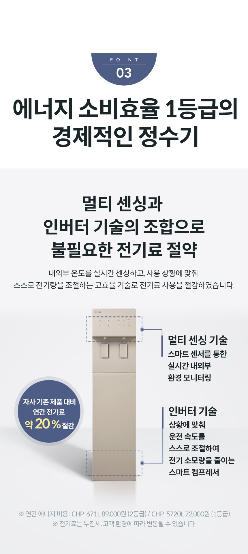 CHP-5720L_코웨이 프라임 스탠드_11번째 상세정보 코웨이 CHP-5720L 코웨이 프라임 스탠드 상세이미지 11
