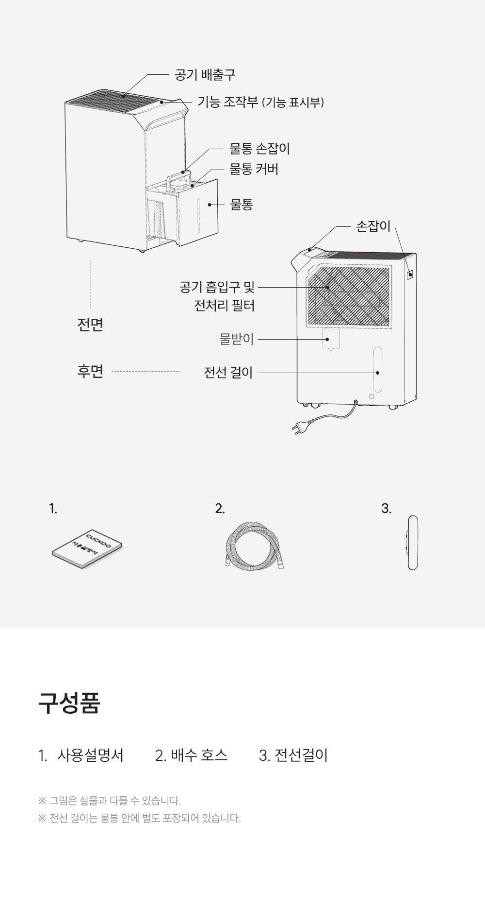 쿠쿠 DH-X22721EB 인스퓨어 슬림 제습기 22L 상세이미지 8